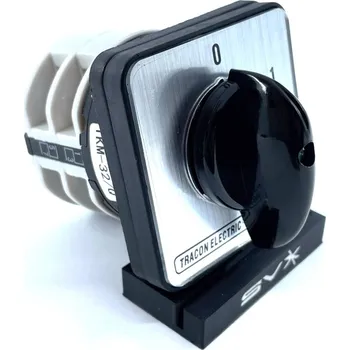 vypínač Tracon electric Vačkový vypínač motoru ON-OFF 32A 64×64mm