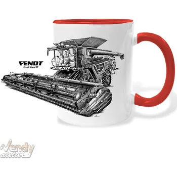 Hrnek - Kombajn Fendt Ideal 7T Barva: Červená