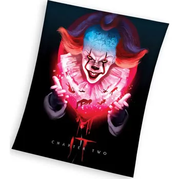 deka Carbotex Deka Mikroplyšová IT Klaun Pennywise 150x200 film/seriál černá, rudá