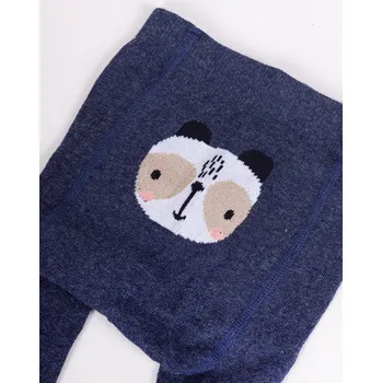 Punčocháče YO RAB0005C modré se zvířátkem s ABS protiskluzem velikost oblečení - děti: 80/86