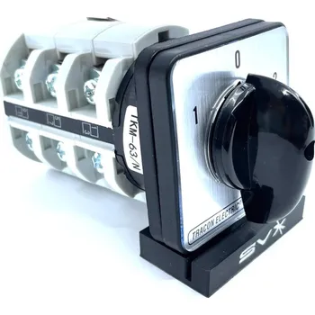 přepínač Tracon electric Reverzační vačkový přepínač 63A 64x64mm