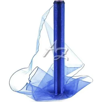 organza 40cm/10y obšitá královská modrá
