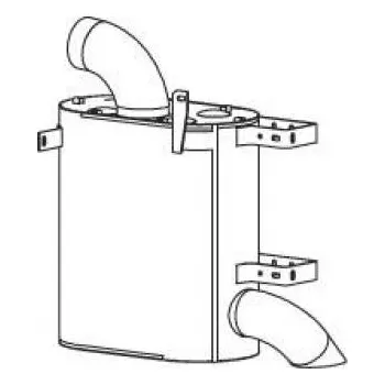 Tlumič výfuku Tlumič výfuku Renault Magnum 8115