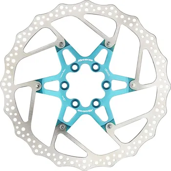 Brzda na kolo Brzdový kotouč Reverse Alloy/Steel 180mm, 6 děr, Light-Blue