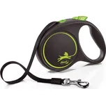 FLEXI Samonavíjecí vodítko Black Design L páska 5 m zelené