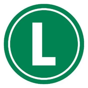 Samolepící štítek "L" pr.150mm 14073A