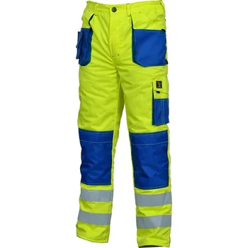 montérky Procera ZATEPLENÉ PRACOVNÍ KALHOTY DO PASU PROMAN HV ŽLUTÉ Velikost: 54