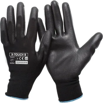Pracovní rukavice Procera PRACOVNÍ RUKAVICE POLYESTEROVÉ X-TOUCH BLACK Velikost: 10