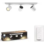 svítidlo PHILIPS HUE Runner 53093/31/P6 bodové svítidlo LED 3x5,5W GU10 3x350lm 2200-6500K bílá