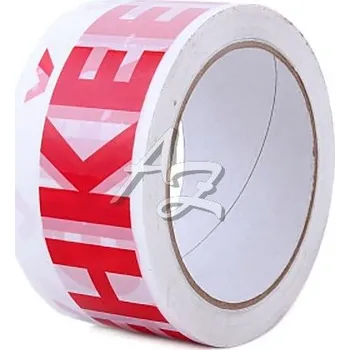 Lepicí páska lepicí páska PP 48mm/66m Bílá, Červený potisk FRAGILE