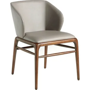 Jídelní židle Kožená jídelní židle Forma Moderna z eko-kůže norková 76cm