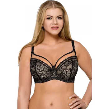 Podprsenka Dámská podprsenka 1396 Crystal black plus - AVA černá 75/L