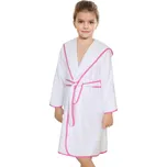 Bellatex Dívčí froté župan bílý/růžová…