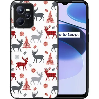 Pouzdro na tablet VSECHNONAMOBIL 67283 MY ART Kryt s vánočním designem Realme C35 DEER (068)