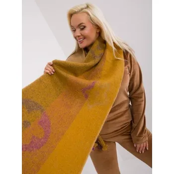 Šátek Dámská šála pro ženy ETO tmavě žlutá
