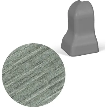 Stavební profil AP35 vnější růžek k liště TYP 08 ACARA, PVC Dub grey, 1 ks