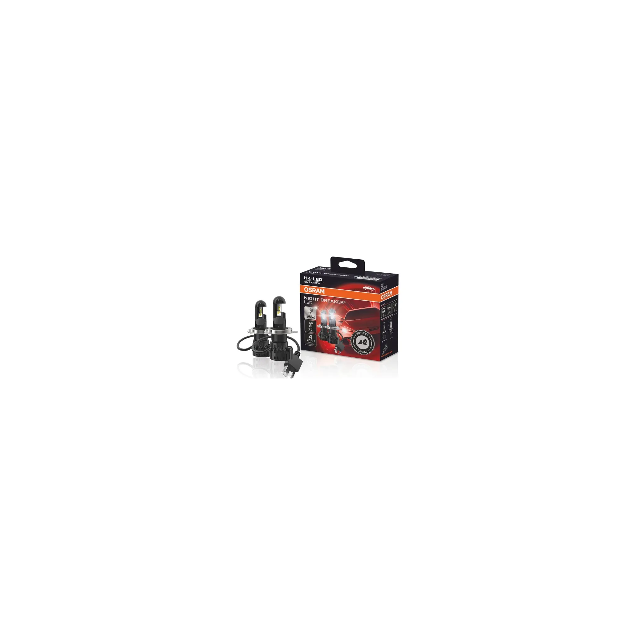 Fotografie 2 - Autožárovka OSRAM Night Breaker H4 LED 64193DWNB