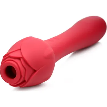 Vibrátor Bloomgasm Sweet Heart Rose 5X Suction Rose & 10X Vibrator Red