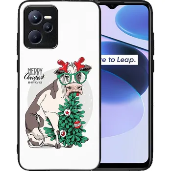 Vánoční dekorace VSECHNONAMOBIL 67289 MY ART Kryt s vánočním designem Realme C35 MERRY CHRISTMAS (074)