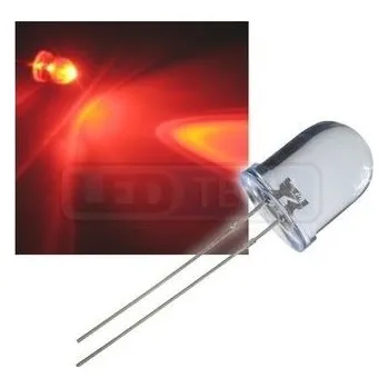Dioda LED dioda 10mm červená round 30°