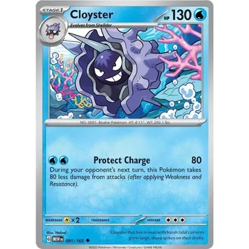 Karetní hra Cloyster 091/165 - Scarlet & Violet 151 Typ karty: Reverse Holo