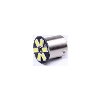 Autožárovka LED žárovka 2ks 12V 5W BA15s čirá 12625