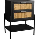 Černý odkládací stolek DUTCHBONE YASU 45 x 35 cm