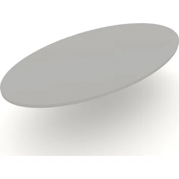 Stolová deska stolová deska elipsa světle šedá Tloušťka: 18 mm, Rozměr (š × h): 800 × 450 mm