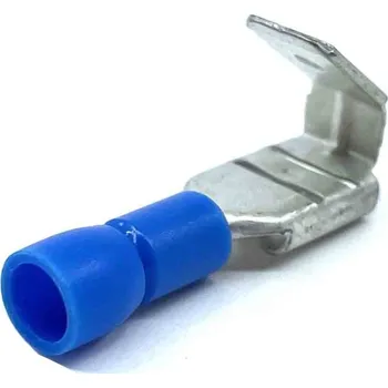 Kabelové oko Tracon electric Izolované Cu lisovací rozbočovače ploché modré 2,5mm² 6,3×0,8mm / 2,5mm2