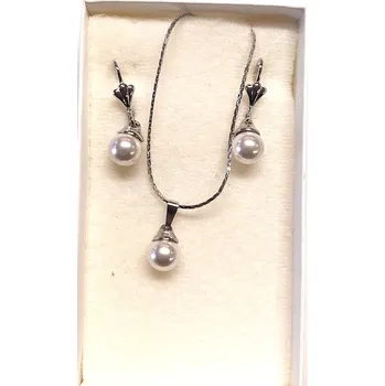 Souprava šperků Sada bižuterie - perly (Souprava šperků, perly, bižuterie)