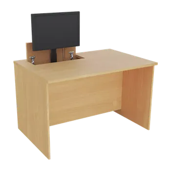 Počítačový stůl PC - VM1 - 120 stůl s mechanickým výsuvem (1x) monitoru, 750x1200x800, javor horský