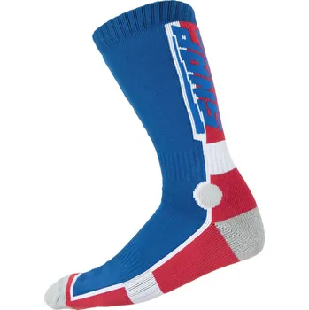 Pánské ponožky SNAP INDUSTRIES ponožky SILVER podkolenky blue/white/red - 39-42