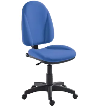 444/MEK židle kancelářská, koženka AN 067 - koženka nebeská modrá