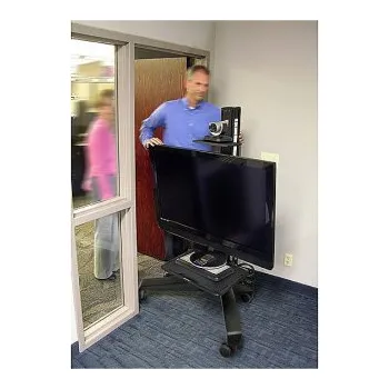 Televizní držák Ergotron Neo-Flex Mobile MediaCenter VHD - Vozík pro Displej LCD - šedá - velikost obrazovky: 37 (TD2157446) (24-191-085)