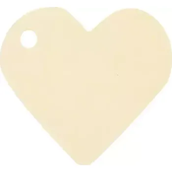Svatební dekorace Jmenovka Srdce - světle žluté