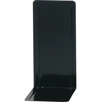 Zarážka na knihu Rozdělovač knih, černá, kov, 2 ks, 14x12x24 cm, WEDO