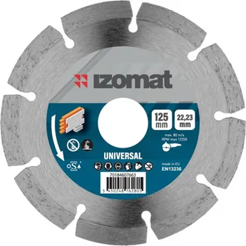 Řezný kotouč Diamantový kotouč IZOMAT universal 125 mm