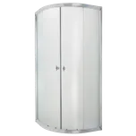 INVENA - Sprchový kout čtvrtkruh MARBELLA, profil: chrom, sklo frosted 90x90cm AK-46-191-O