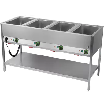 RM BMSD 4120 VODNÍ LÁZEŇ GN 4-1/1, STABILNÍ, OVLÁDÁNÍ NA DELŠÍ STRANĚ