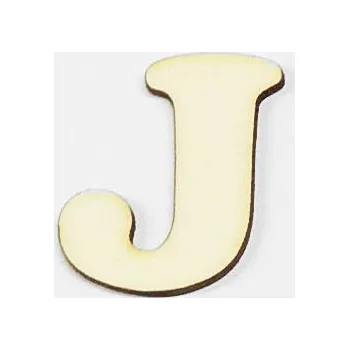 Stavební deska Výřez z překližky, PIS2, PÍSMENO J II.--patkové, 4,2cm, 1ks