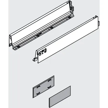 BLUM 378M6502SA Antaro, bočnice M 650mm, bílá, sada (BLUM 378M6502SA Antaro, bočnice M 650mm, bílá, sada)