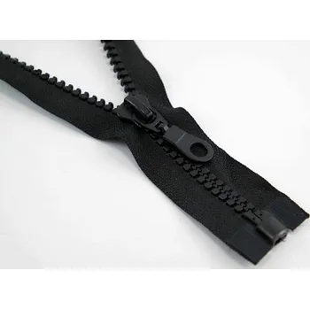 Galanterie Kostěný zip 60 - 90 cm černý