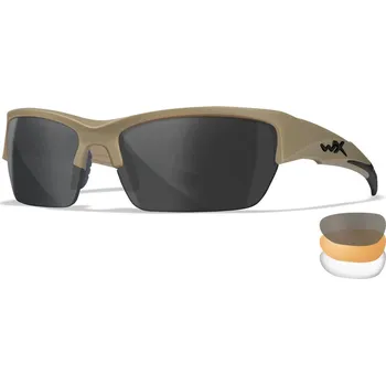 Wiley X® Sportovní brýle Valor 2.5 Wiley X®, 3 skla, Barva: Tan, Čočky: Čiré + Kouřově šedé + Oranžové Light Rust