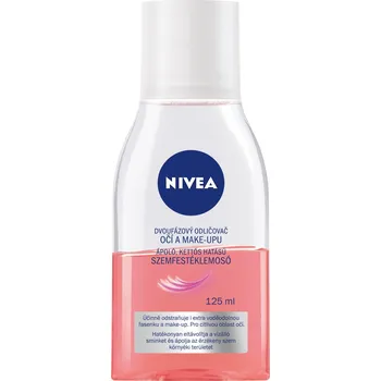 Odličovač Nivea Caring Eye Make-up Remover dvoufázový olejový odličovač očí a make-upu 125 ml