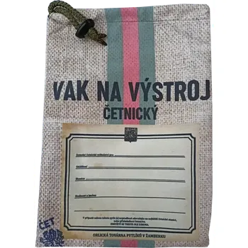 Sportovní vak ArmyČastolovice.cz Pytlík Vak na výstroj četnický Velký 24x15cm