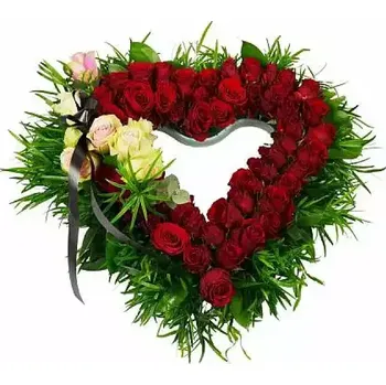 Smuteční dekorace Smuteční srdce