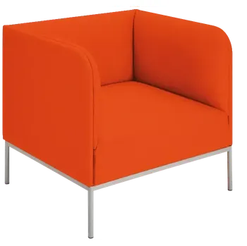 Sedací souprava PARIS - 1, křeslo, čalouněné, látka, BONDAI BN 3012 oranžová, podnož šedá