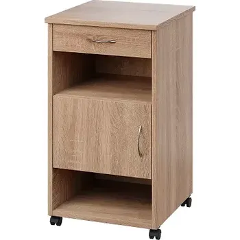 Noční stolek NSL - 16 HPL stolek noční k lůžku, levostranný, dub bardolino