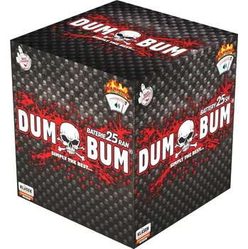 Zábavní pyrotechnika Ohňostrojový kompakt 25ran / 30mm DumBum