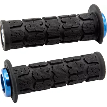 grip Gripy s lock-on grip systémem pro ATV/PWC ODI GRIPS ROGUE barva černá/modrá, délka 12,5 cm (5")